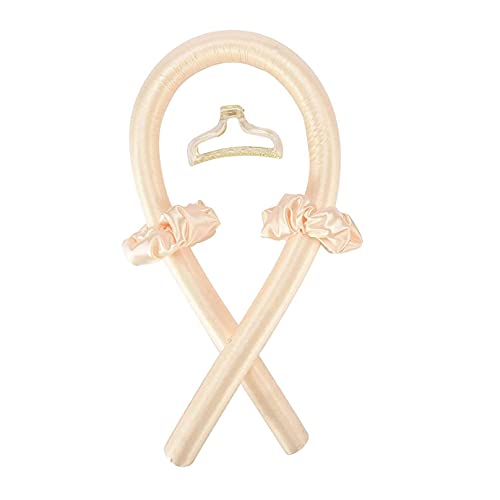 Diadema con Varilla para Rizar sin Calor,Rizador de ondas pelo,Herramientas de Peinado para Cabello Largo y Medio,Rulos de Cinta de Seda,Con Diadema Suave,Para dormir (All) (A)