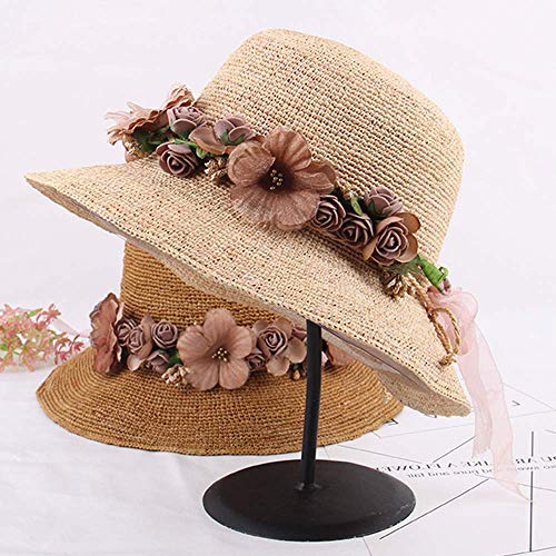 Diadema de Flor, Corona de Hadas Flores con Cinta Ajustable para niñas (Naranja)