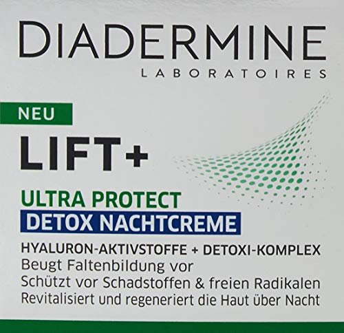 DIADERMINE Crema de noche Lift + Ultra Protect Detox, 1 unidad (50 ml)