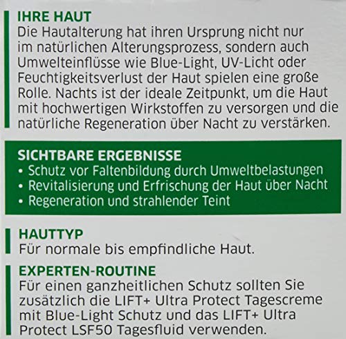 DIADERMINE Crema de noche Lift + Ultra Protect Detox, 1 unidad (50 ml)
