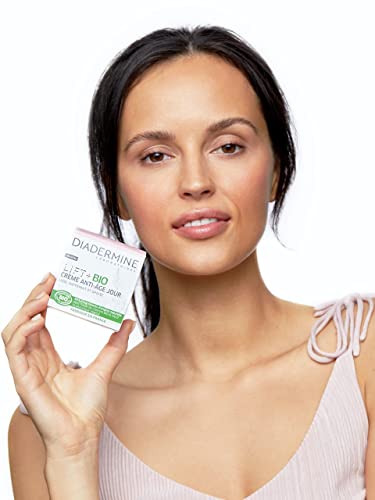 Diadermine Lift+ Crema de Día Bio, Anti Edad, Nutre e Hidrata la Piel, con Aceite de Semilla de Cannabis Bio & Hialurón Vegetal, 50ml