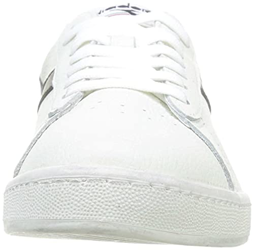 Diadora Game L Low Waxed, Zapatillas de Gimnasia Unisex Adulto, Blanco (White/Black C0351), 43 EU