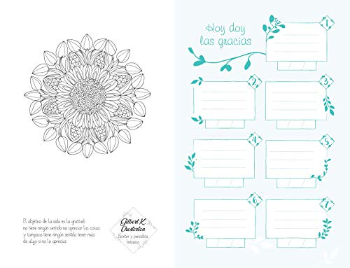 Diario de Gratitud y Mandalas para Colorear