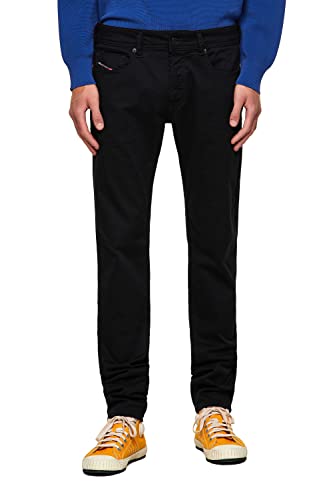 Diesel Sleenker-x L.30 Pantaloni Jeans, 02 Black Denim, 31 para Hombre