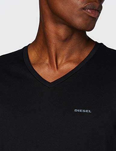 Diesel UMTEE-JAKE-VTHREEPAC, Camiseta para Hombre, Multicolor (Black/White/Grey 01/0aalw), M, Pack de 3