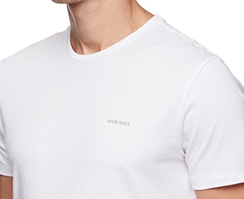 Diesel UMTEE-JAKETHREEPACK, Camiseta Interior para Hombre, Blanco (White), L, Pack de 3