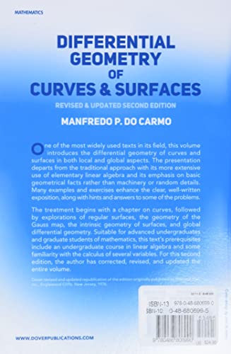 Differential Geometry of Curves and Surfaces: Second Edition (Dover Books on Mathematics)