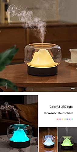 Difusor Aceites Esenciales Bebe 400ml Humidificador de Aromas |Aida| Ambientador Electrico Transparente para Ambientes Ultrasónicos - Vaporizador Esencias para meditación Aromaterapia 7 colores LED