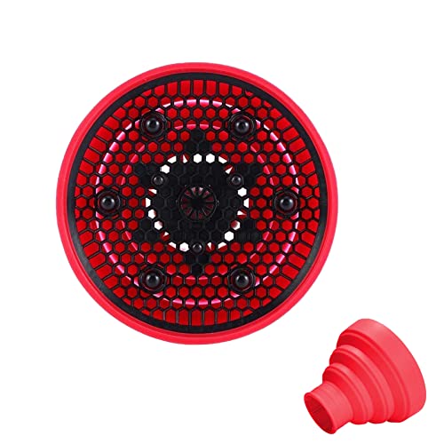 Difusor Secador Pelo Rizado Plegable Difusor Secador Cabello Universal Difusor PortáTil Difusor Silicona Viaje Difusor Ondulado Rizado Natural Herramienta PeluqueríA Accesorio SalóN Belleza