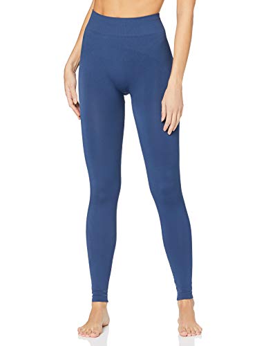 Dim Legging Sport Sans Couture Ropa Interior, Luna Azul, Small para Mujer