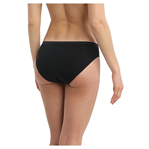 Dim Lingerie Femme Culotte MENSTRUELLE Dim Protect ABONDANT Ropa Interior, Negro, 40 para Mujer