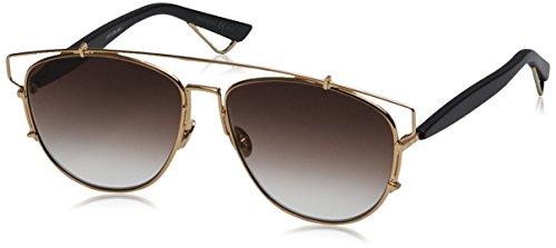 Dior DIORTECHNOLOGIC 86 RHL Gafas de Sol, Negro (Gold Black/Brown), 57 Unisex Adulto