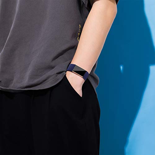 Dirrelo 3 Pack Compatible con Fitbit Charge 3/Fitbit Charge 4/Charge 3 SE Correa para Mujeres Hombres, Pulsera Deportiva de Repuesto Ajustable de Silicona Suave para, Nero+BLU+BLU Grigio L