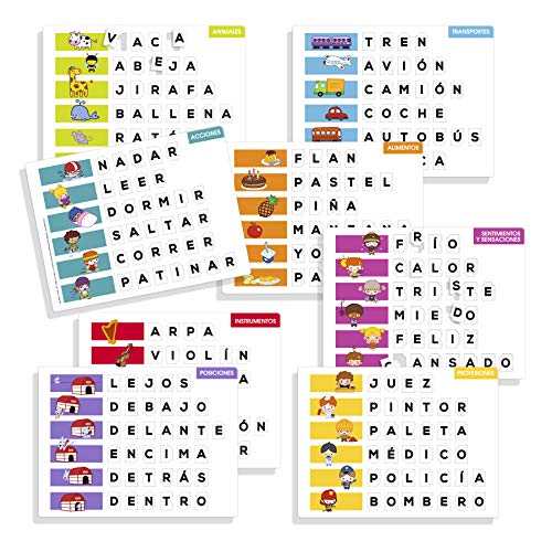 Diset - Formar palabras, Juego educativo para aprender el abecedario y la ortografía a partir de 5 años