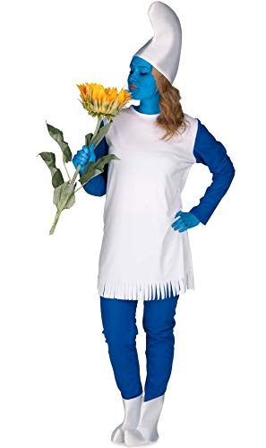 Disfraz tipo Pitufa, Pitufina.. Talla M de Mujer.