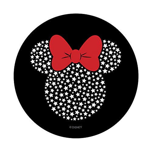 Disney Minnie Mouse White Stars 4th of July PopSockets Agarre y Soporte para Teléfonos y Tabletas