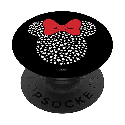 Disney Minnie Mouse White Stars 4th of July PopSockets Agarre y Soporte para Teléfonos y Tabletas