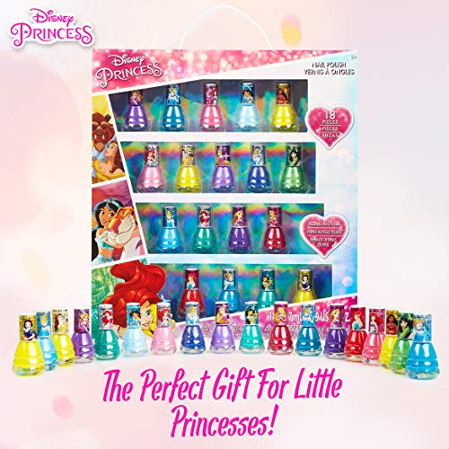 Disney Pintauñas Niñas - Set 18 Pintauñas para Niñas Peel Off (Princess)