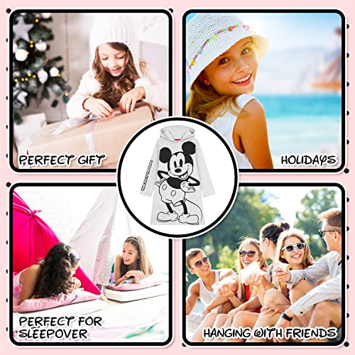 Disney Vestido Niña, Sudadera Niña de Mickey y Minnie Mouse, Ropa Niña 2-14 Años, Regalos para Niñas (13-14 Años, Gris)