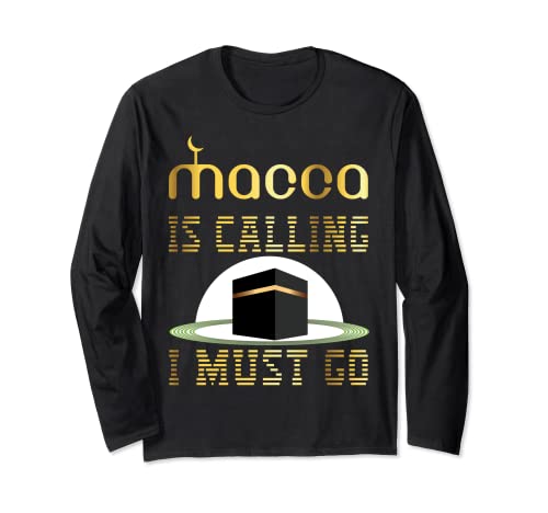 divertido hajj, Umrah, Kaaba, Macca diseño genial para todos los musulmanes Manga Larga