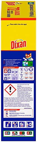 Dixan Polvo Total 3+1, Detergente en Polvo para Lavadora (55 lavados +30% gratis, total: 72 lavados) jabón para lavar la ropa blanca y de color, limpieza, luminosidad y frescor, a un precio increíble