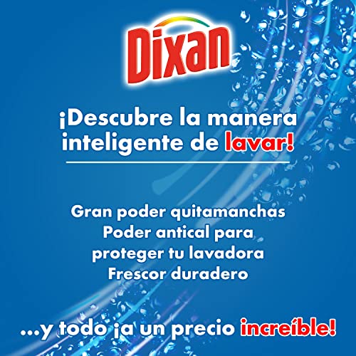 Dixan Polvo Total 3+1, Detergente en Polvo para Lavadora (55 lavados +30% gratis, total: 72 lavados) jabón para lavar la ropa blanca y de color, limpieza, luminosidad y frescor, a un precio increíble