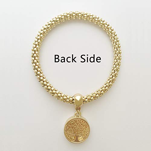DIYthinker Cadena de joyería Alemania Colonia Famosa Catedral de Oro Pendiente Redondo de Pulsera