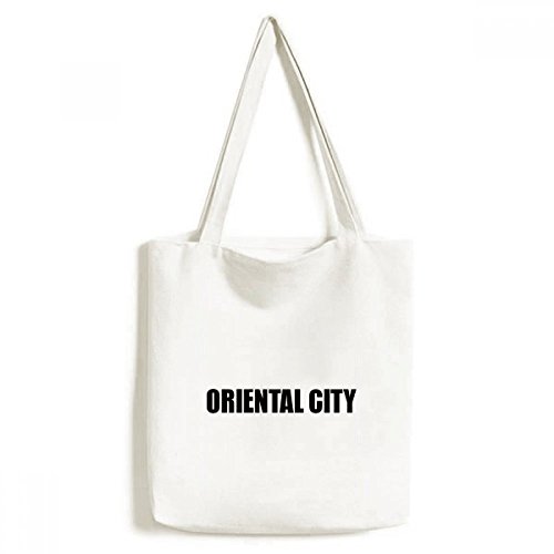 DIYthinker Ciudad Oriental Paraguay Nombre del Medio Ambiente Bolsa de Mano Bolso de Las Compras Craft Lavable