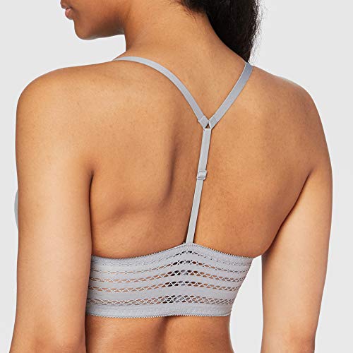 DKNY Intimates Classic Cotton T-Back T-Shirt Sujetador Cotidiana, Gris (Multicoloured Grey Z), 85E (Talla del Fabricante: 32DD) para Mujer