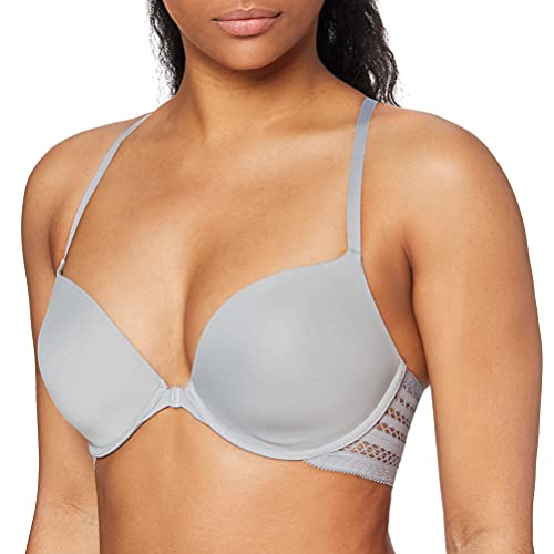 DKNY Intimates Classic Cotton T-Back T-Shirt Sujetador Cotidiana, Gris (Multicoloured Grey Z), 85E (Talla del Fabricante: 32DD) para Mujer