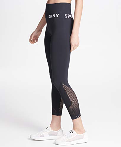 DKNY SPORT High Waist Seamless Leggings, Black, Extra Small De Las Mujeres