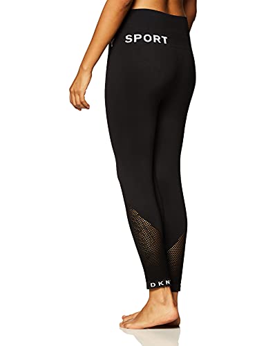 DKNY SPORT High Waist Seamless Leggings, Black, Extra Small De Las Mujeres