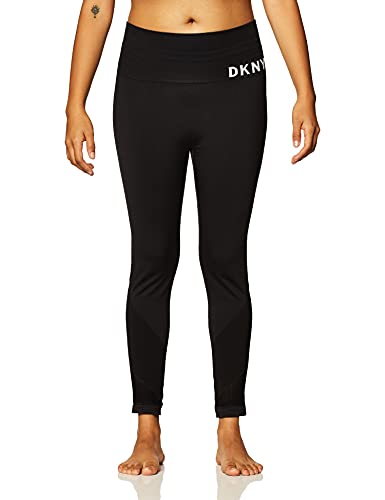 DKNY SPORT High Waist Seamless Leggings, Black, Extra Small De Las Mujeres