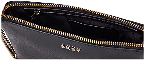 DKNY Women's R83e3655 Crossbody, Black Gold, One Size