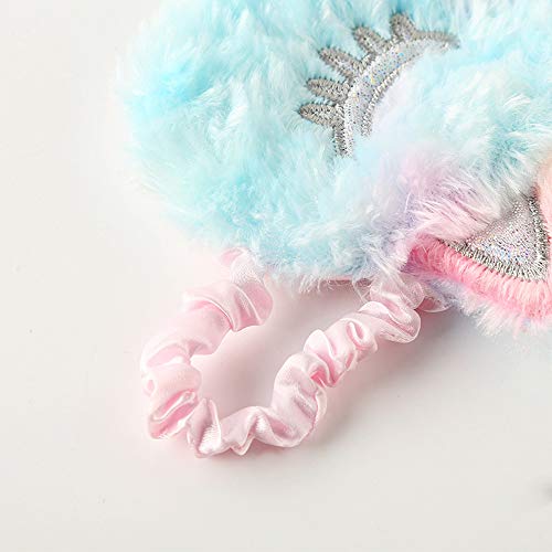 Dodheah Antifaz para Dormir para Niñas Unicornio Máscara de Sueño Suave Sombra para Dormir para Mujeres y Niñas Viajar Descansar Unicornio de Color