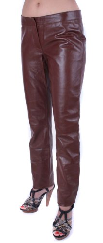 Dolce & Gabbana Femme Pantalone Cuero (Marron (79), 36)