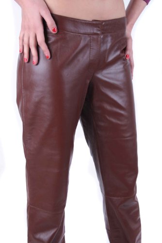 Dolce & Gabbana Femme Pantalone Cuero (Marron (79), 36)