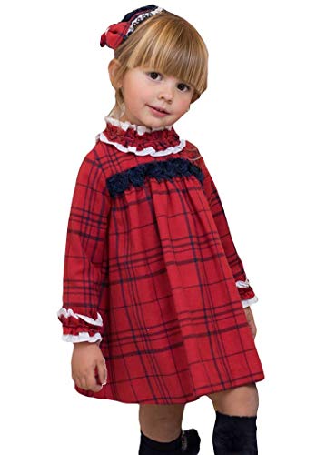 DOLCE PETIT - Vestido NIÑA Niñas Color: Rojo Talla: 10