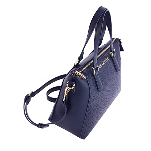 DON ALGODON Mujer, Bolso de Mano, Marino, 30(Ancho) x 13(Fondo) x 21(Alto) cm