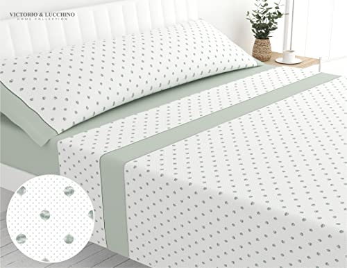 DONATELLA Juego DE SÁBANAS VICTORIO & LUCCHINO Verde Cama 135 cm Sara