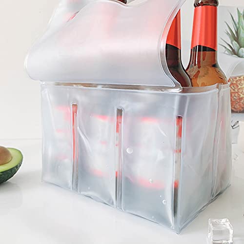 DONN Bolsa de Hielo, Material de PVC, Bolsa de Almacenamiento para Botellas de Vino, portátil, Impermeable, Inodoro para Bebidas, para almacenar Pasteles de champán