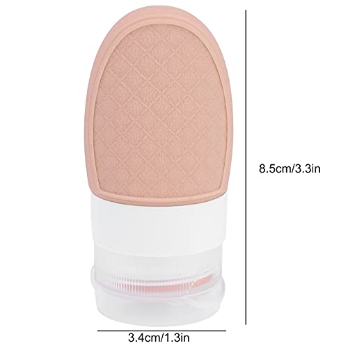 DONN Botellas de Viaje, 37 ml Tubos de tamaño de Viaje Ligeros para champú para cosméticos para loción(de Color Crema)