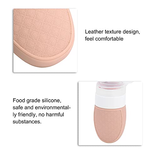 DONN Botellas de Viaje, 37 ml Tubos de tamaño de Viaje Ligeros para champú para cosméticos para loción(de Color Crema)