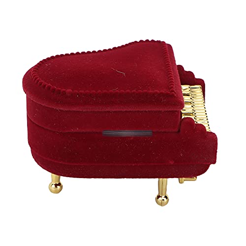 DONN Estuche para Almacenamiento de Joyas, joyero con Flocado en el Interior Simple y Retro para Madre, Esposa o Amiga para el día de San Valentín, día de la Madre, Navidad