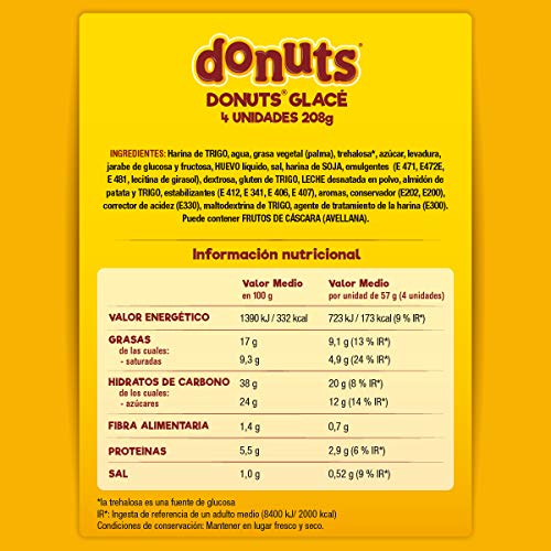 Donuts Rosquillas Glacé , 4 x 52g