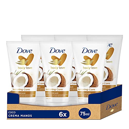 Dove  Crema de Manos  Coco Ritual Restaurador 75ml - Pack de 6