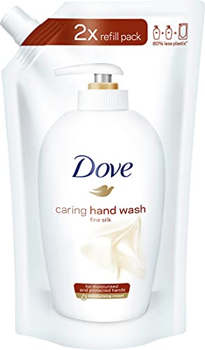 Dove Fine Silk, Detergente cremoso para manos, Bolsa de relleno, 500 ml