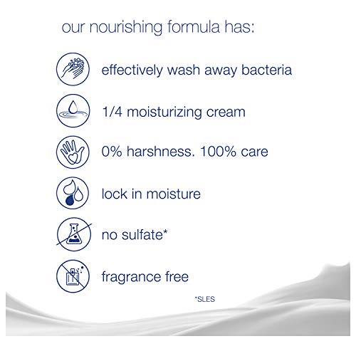 Dove - Juego de 6 barras de baño para piel sensible, sin perfume, 118 ml