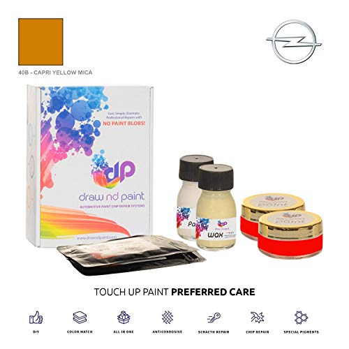 DrawndPaint for/Opel Astra/Capri Yellow Mica - 40B / Touch-UP Sistema DE Pintura Coincidencia EXACTA/Preferred Care
