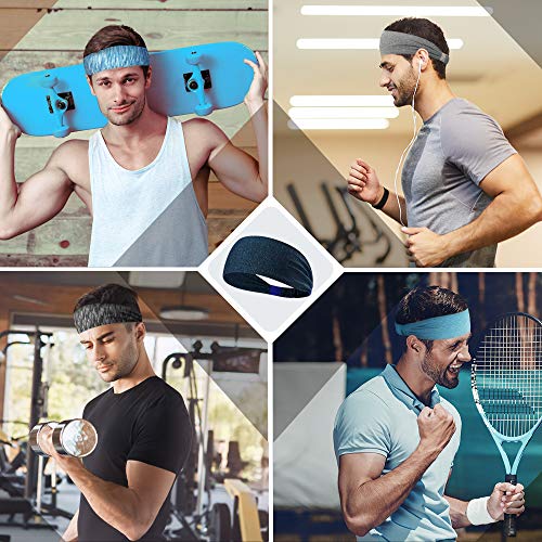Dreamlover Diademas Deportivas para Hombre, Yoga Diadema para Mujer, 6 Piezas